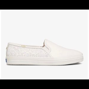 Keds x kate spade Embroidered Leopard Leather.